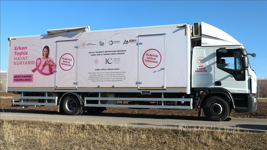 Camion-fourgon de mammographie &amp; d'échographie mobiles
