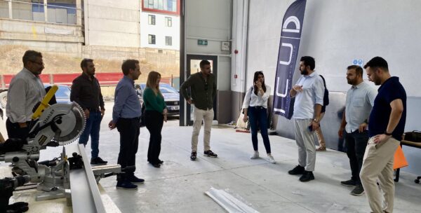 Panoramic view of ambulance factory