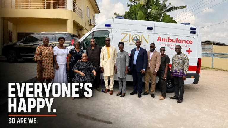 Mercedes ambulance for Ghana – view 1