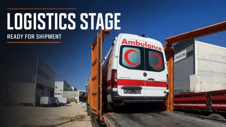 Mercedes ambulance for Ghana – view 4