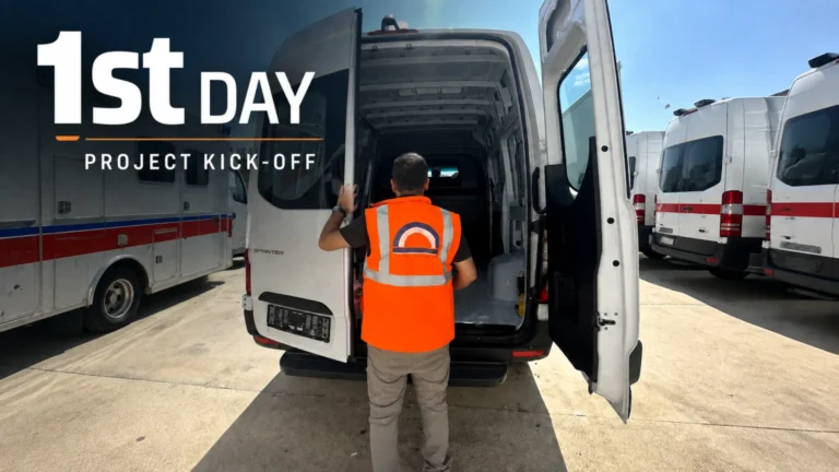 Mercedes ambulance for Ghana – view 5